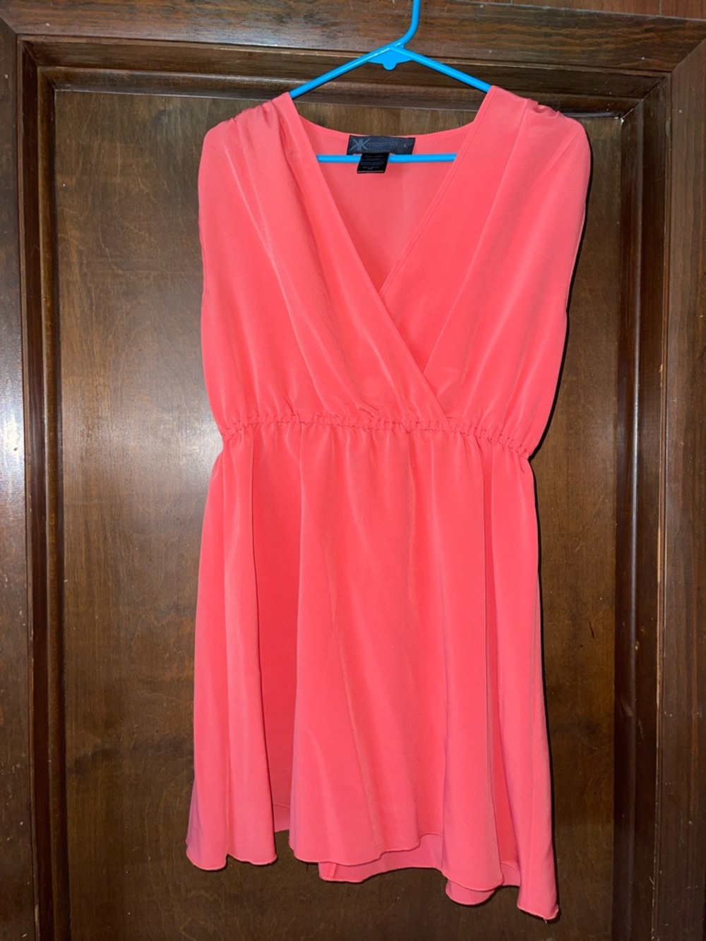 Kardashian Kollection Coral Sleeveless Dress